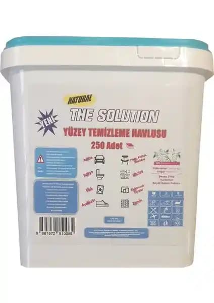 The Solution Yüzey Temizleme Mendili Kova 250 Yaprak Doğal ve Çevre Dostu Temizlik Çözümü