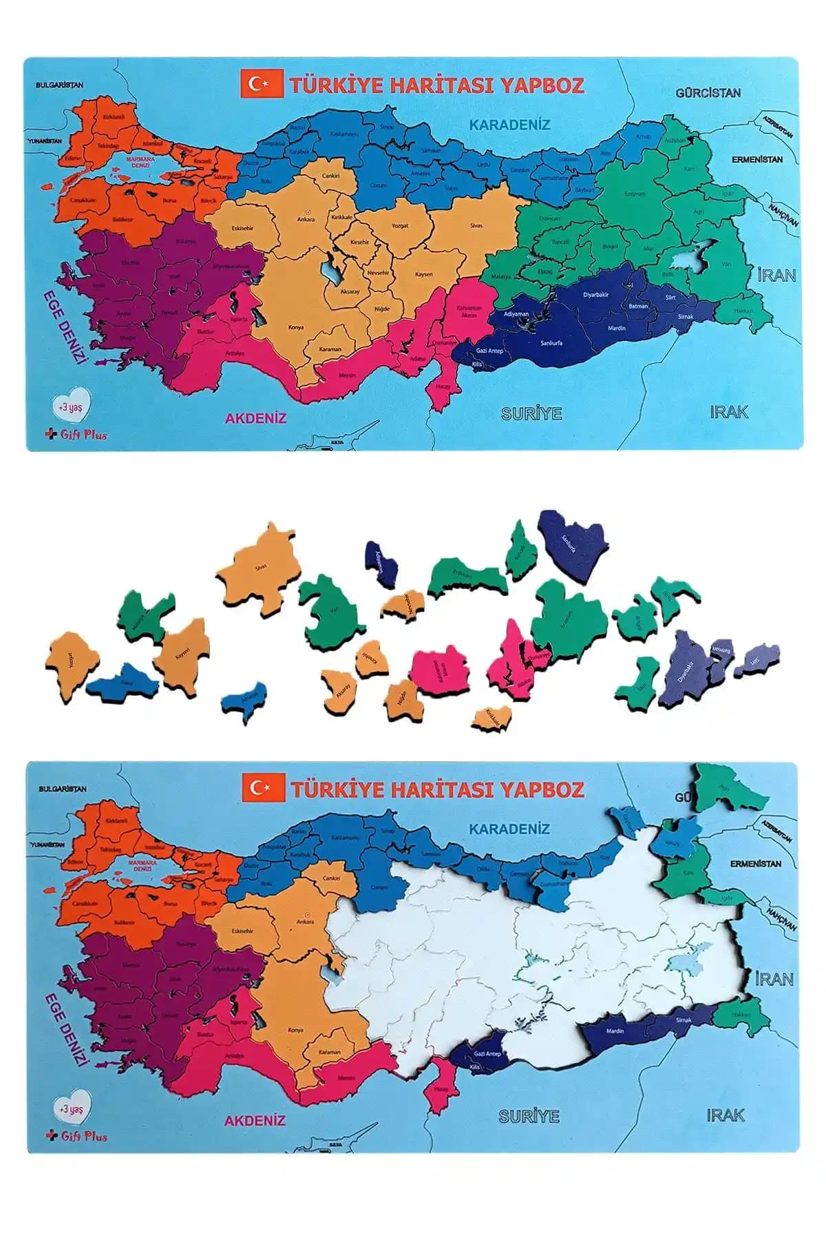Türkiye Haritası Yapboz Puzzle: Çocuklar İçin Eğitici ve Eğlenceli Öğrenme Oyuncağı