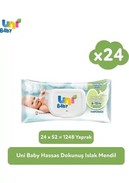 Uni Baby Hassas Dokunus Islak Mendil: Hassas Bebek Ciltleri İçin Güvenli Temizlik Çözümü
