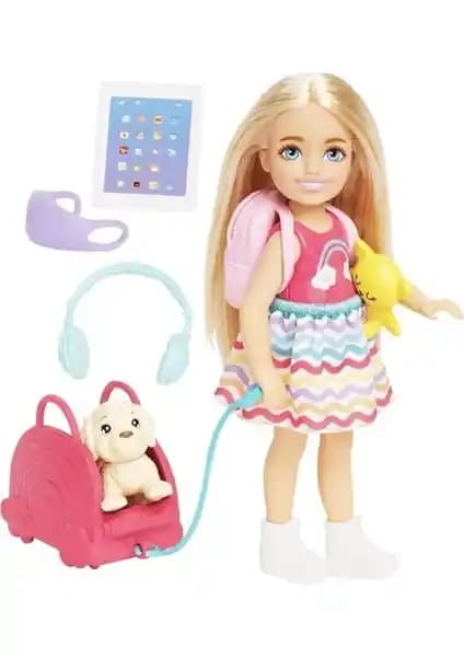 Barbie Chelsea Seyahat Temalı Bebek ve Aksesuarlar Seti Çocuklar İçin Eğlenceli Oyun Deneyimi