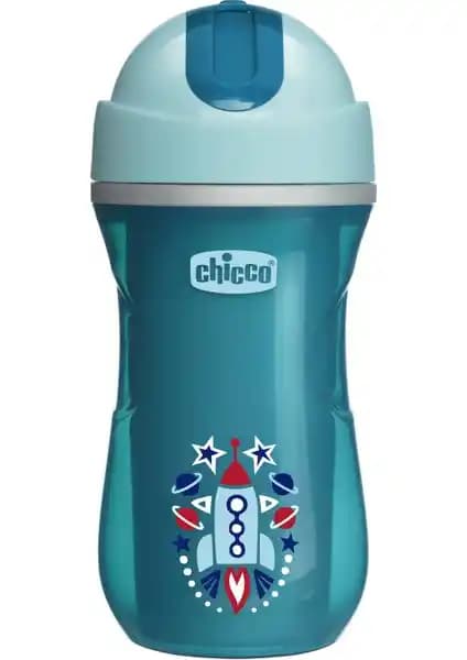Chicco Isı Yalıtımlı Sport Bardak Pipetli 14 Ay ve Üzeri Çocuklar İçin Pratik ve Güvenli