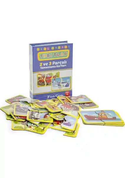 Diytoy 40 Parça Taşıtlar Puzzle Kartları: Eğitici ve Eğlenceli Çocuk Oyuncağı