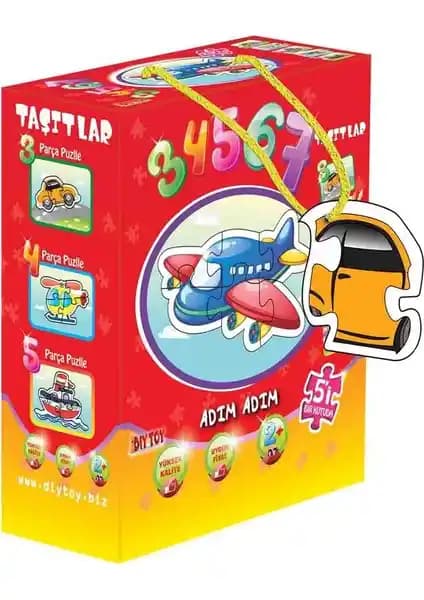 Diytoy Taşıtlar Puzzle: Çocukların Motor ve Bilişsel Gelişimini Destekleyen Eğitici Oyun