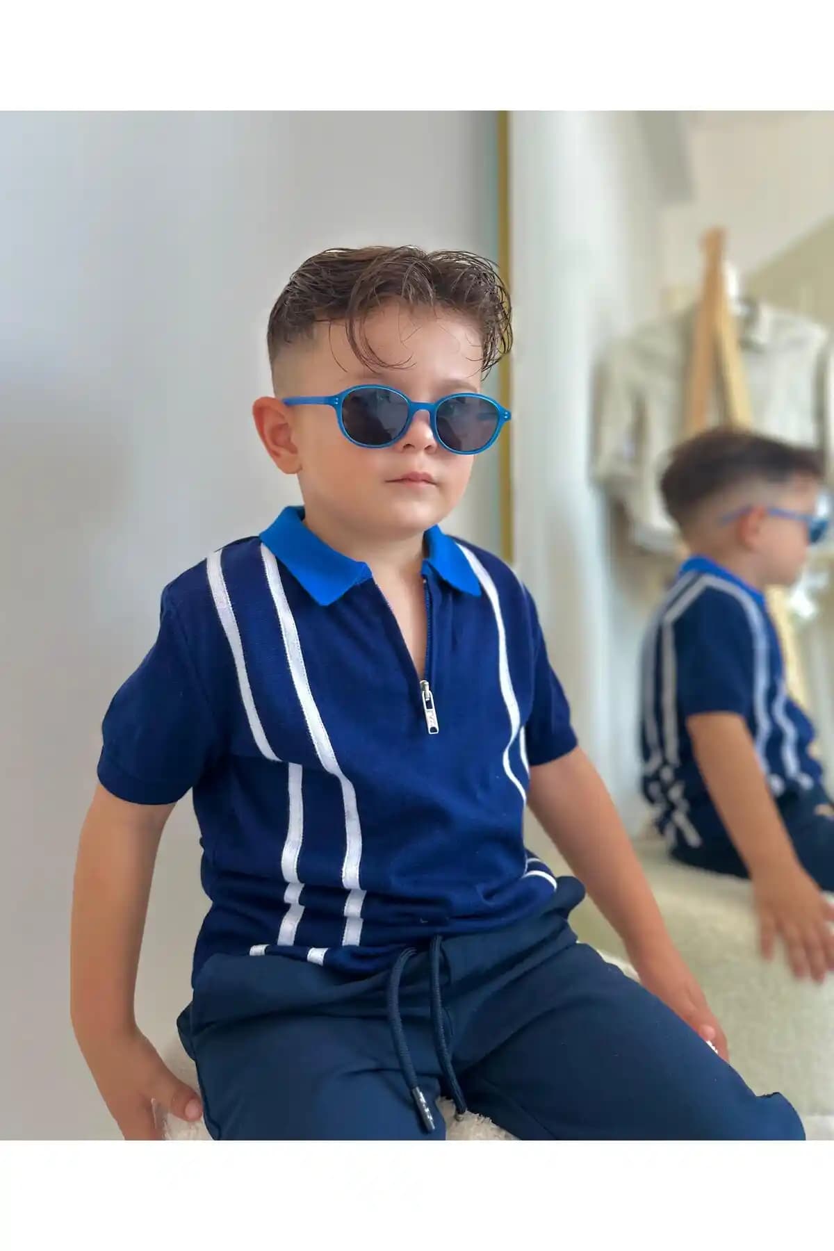 Donetto Unisex Çocuk Güneş Gözlüğü: Güvenli ve Şık Tasarım, UV Koruma Özelliği ile