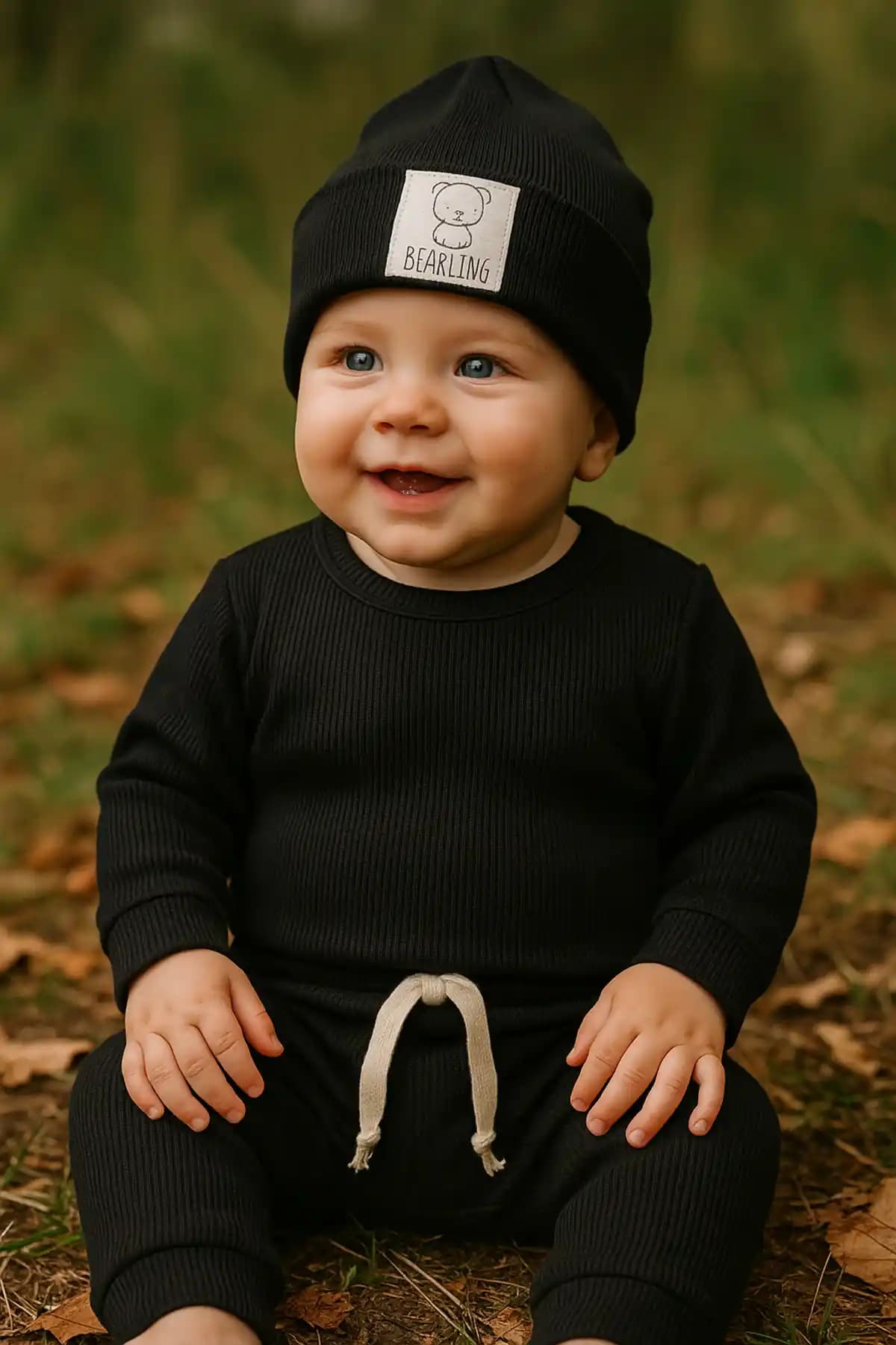 EFU BABY 3'lü Kaşkorse Bebek Takımı: Konforlu ve Sürdürülebilir Unisex Bebek Giyim Seti