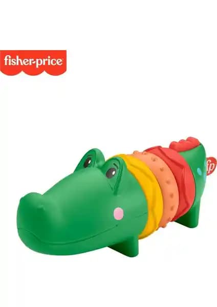 Fisher-Price Safari Arkadaşları Çıngıraklı Timsah: Duyusal ve Motor Gelişimi Destekleyen Renkli Oyuncak