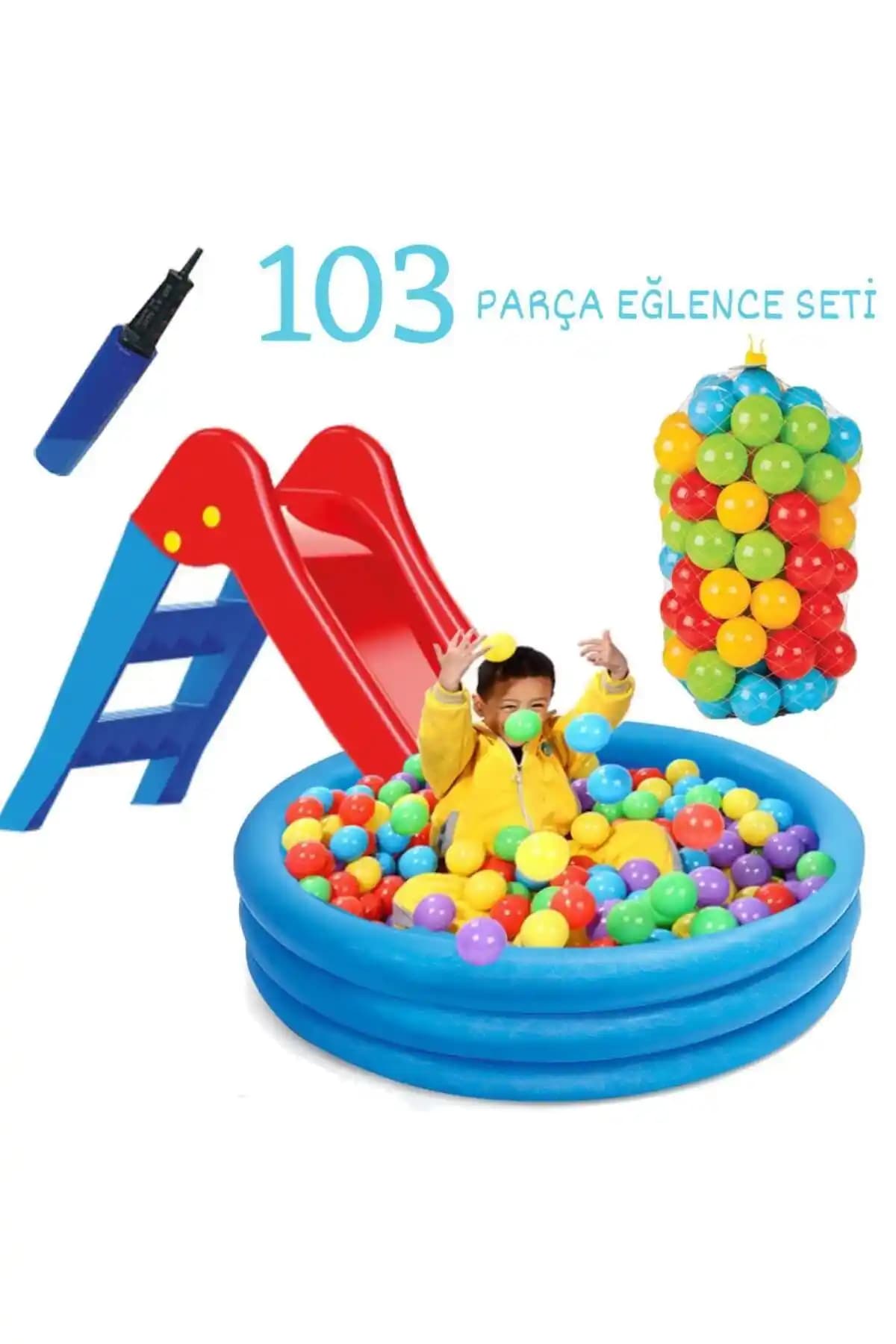 Furkan Toys Kaydırak Oyun Havuzu: Renkli ve Güvenli Çocuklar İçin Eğlence Alanı