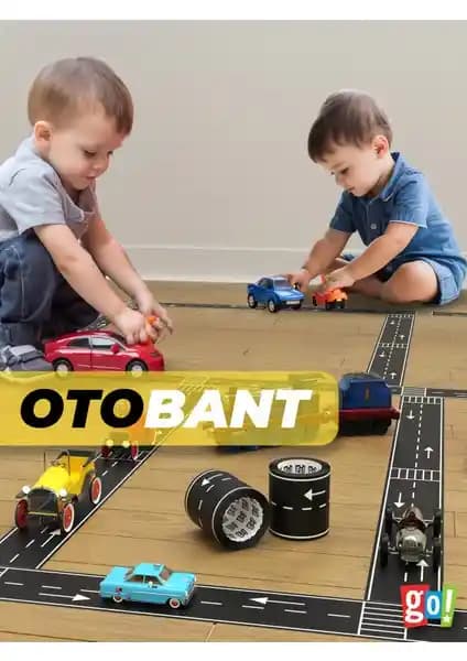 Go Toys Otobant Eğitici ve Eğlenceli Yol Yapım Bandı Çocuklar İçin Güvenli Öğretici Oyun Aracı