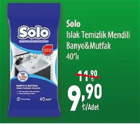 Günlük Temizlik ve Hijyen İçin Solo Markası Islak Mendil Çözümleri