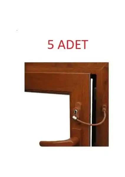 Kidmix Çelik Halatlı PVC Pencere Çocuk Güvenlik Kilidi Güvenli ve Pratik Kullanım İçin