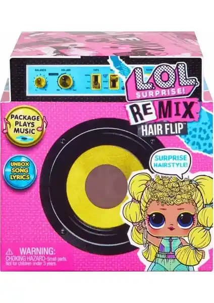L.O.L. Remix Hair Flip Sürpriz Bebekler: Müzik ve Renk Değiştirme Özelliğiyle Çocuklar İçin Eğlenceli Oyuncak