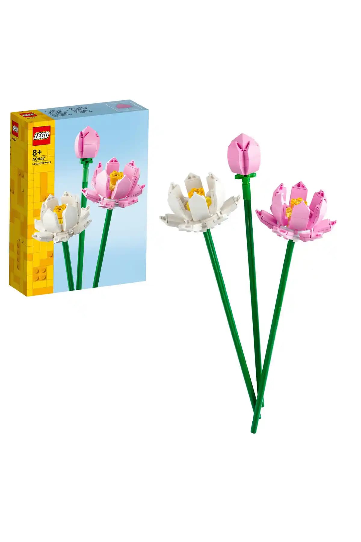 LEGO Botanicals Lotus Çiçekleri 40647 Estetik ve Yaratıcı Dekorasyon Seti