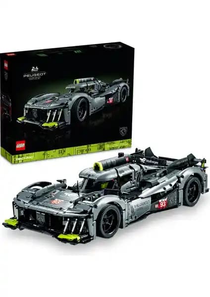 LEGO Technic PEUGEOT 9X8 24H Le Mans Hibrit Hypercar Modeli Detaylı ve Koleksiyon İçin Uygun