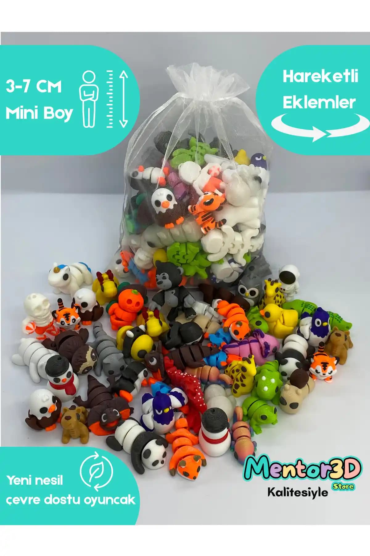 Mini Organik Oyuncaklar: Güvenli ve Eğlenceli Bebek ve Hayvan Figürleri Paketi