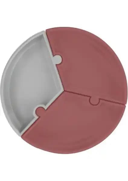 OiOi Puzzle Tabak Velvet Rose Powder Grey Modern Dekoratif ve Pratik Masa Aksesuarı