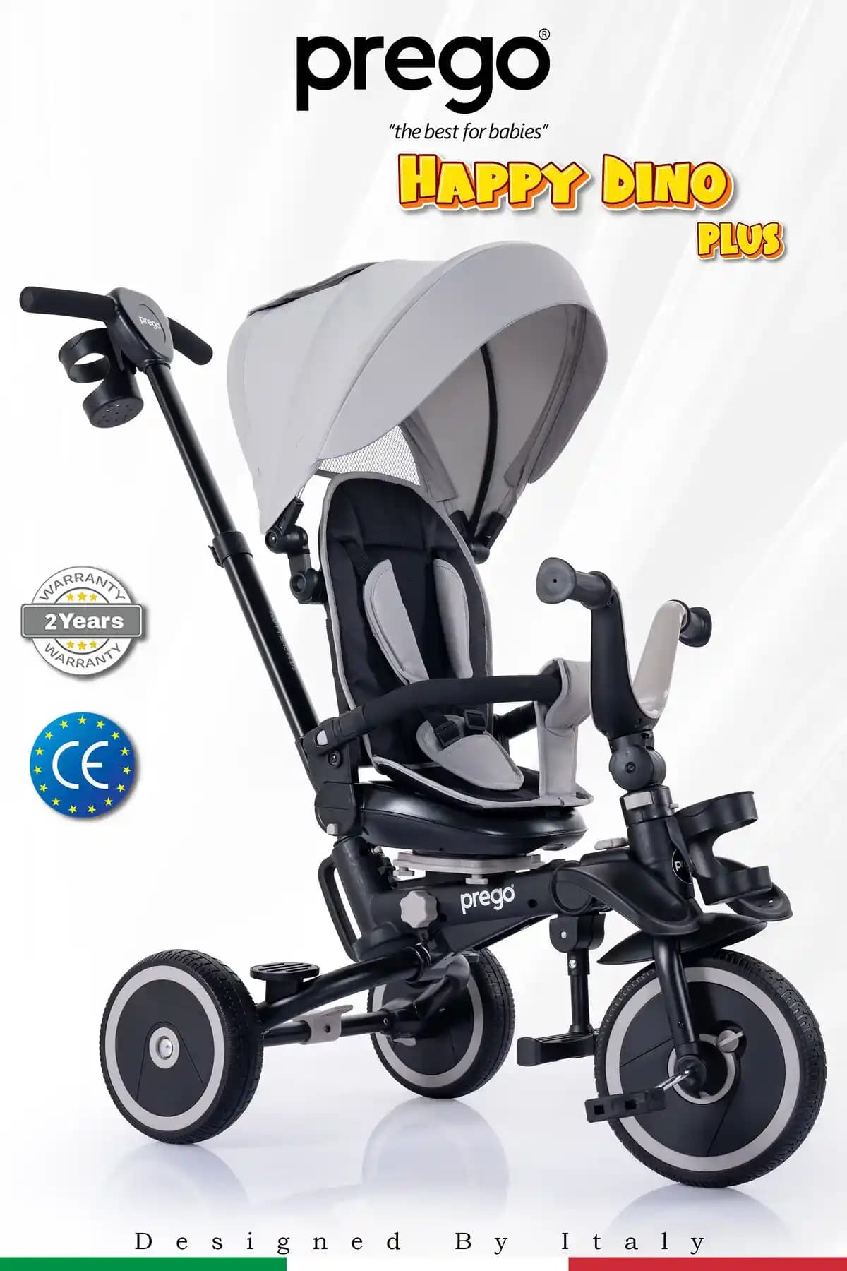 Prego Happy Dino Plus 360 Bebek Arabası Güvenlik ve Konfor Sunan Pratik Seçenek